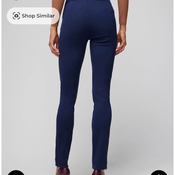 WHBM Luxe Stretch Skinny Pant in Officer Blue Size 2 NWT - Picture 2 of 9
